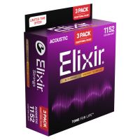 Thumbnail van Elixir 16564 - 3 pack Nanoweb 80/20 Custom light 11027