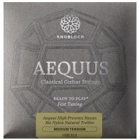 Thumbnail van Knobloch USB 33.5 Aequus Silver Enhanced BIO Nylon Full Set Medium Tension 33.5